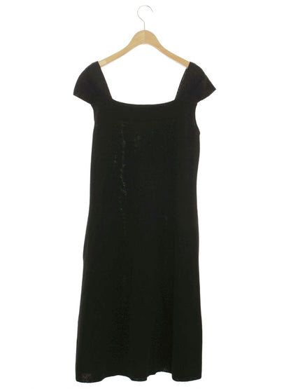 フォクシーブティック Dress Linen Chic 37698 ワンピース 40 ブラック ニット IT41YU6S1ZTW