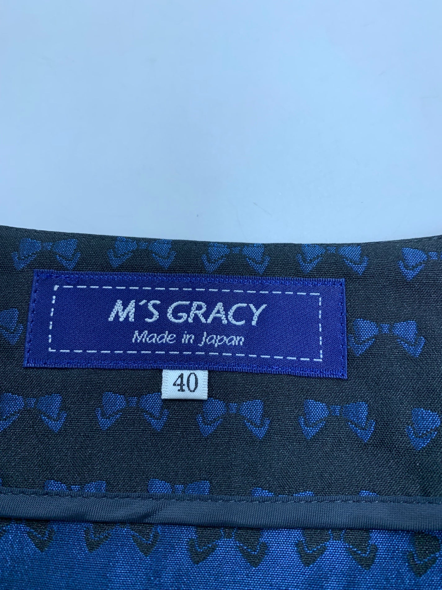 エムズグレイシー 019104 コート 40 ブラック リボンモチーフ カメリアダブルジップ ITGTI1LVHTGS