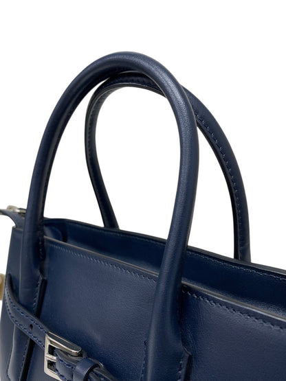 フォクシーブティック 39511 ハンドバッグ ネイビー レザー ダブルジップ ITQGNKXEZ9YU