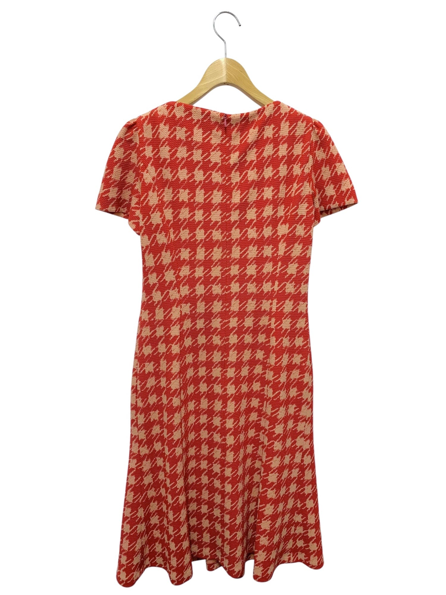 エムズグレイシー 311512 ワンピース 38 レッド 千鳥格子 | 中古