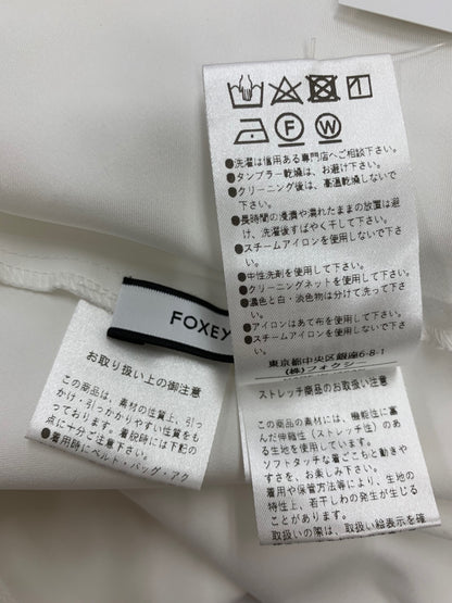 フォクシーブテック ドレス カリーナ 43481 ワンピース 40 ホワイト チェック ITS278DYTM2Q