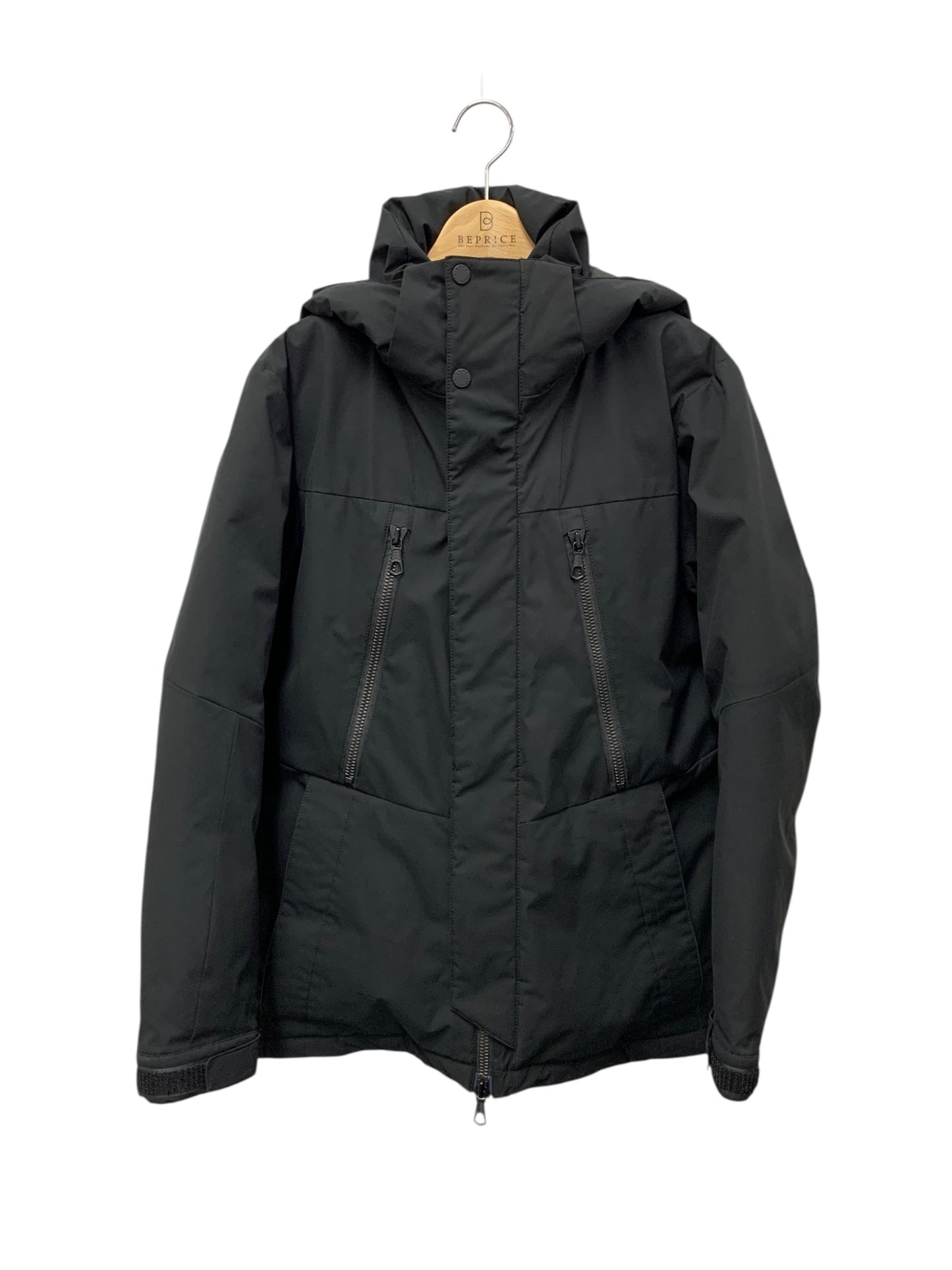 ナノユニバース ｢西川ダウン(R)｣フードデタッチャブルMATSUMIダウン 668-4214206 ダウンジャケット S ブラック スタンドネック IT83X1JSQWVR