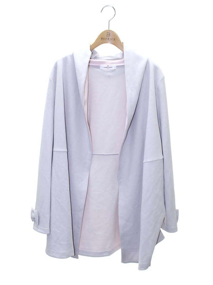 ギャラリービスコンティ 1393969 カーディガン 2 グレー フード リボン ITQRMJRFPGYS