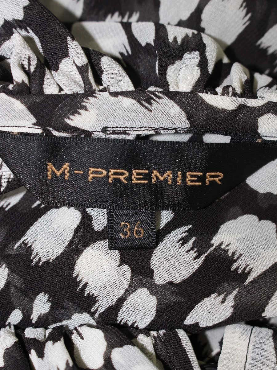 エムプルミエ B310-005 ブラウス 36 ブラック フリル ITSE0SW289K4 【SALE】