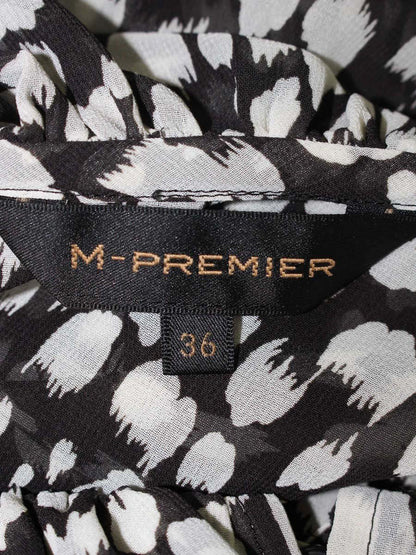 エムプルミエ B310-005 ブラウス 36 ブラック フリル ITSE0SW289K4 【SALE】