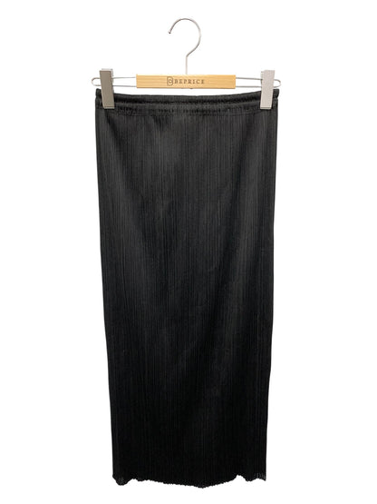 プリーツプリーズイッセイミヤケ PP05-JG001 タイトスカート 4 ブラック ITOL86C8S73K