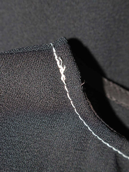 ダイアグラム 03213 41075-00 カットソー 36 ブラック フリル ステッチ ITGWHYD4J5ZC