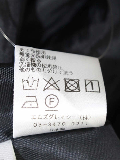 エムズグレイシー 410304 カットソー 40 ブラック カメリア フラワーモチーフ IT4O0E6EZ39D