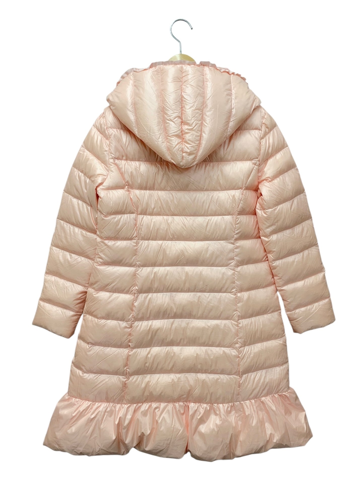 エムズグレイシー 119501 ダウンコート 40 ピンク グログラン フリル  フード ポケッタブル ITFNOVLKLT1Z