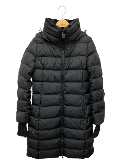 ヘルノ ラミナー PI001516D 12004 9389 ダウンコート 40 ブラック エコファー ダブルジップ マット ゴアテックス 2way IT517VKQDLMD