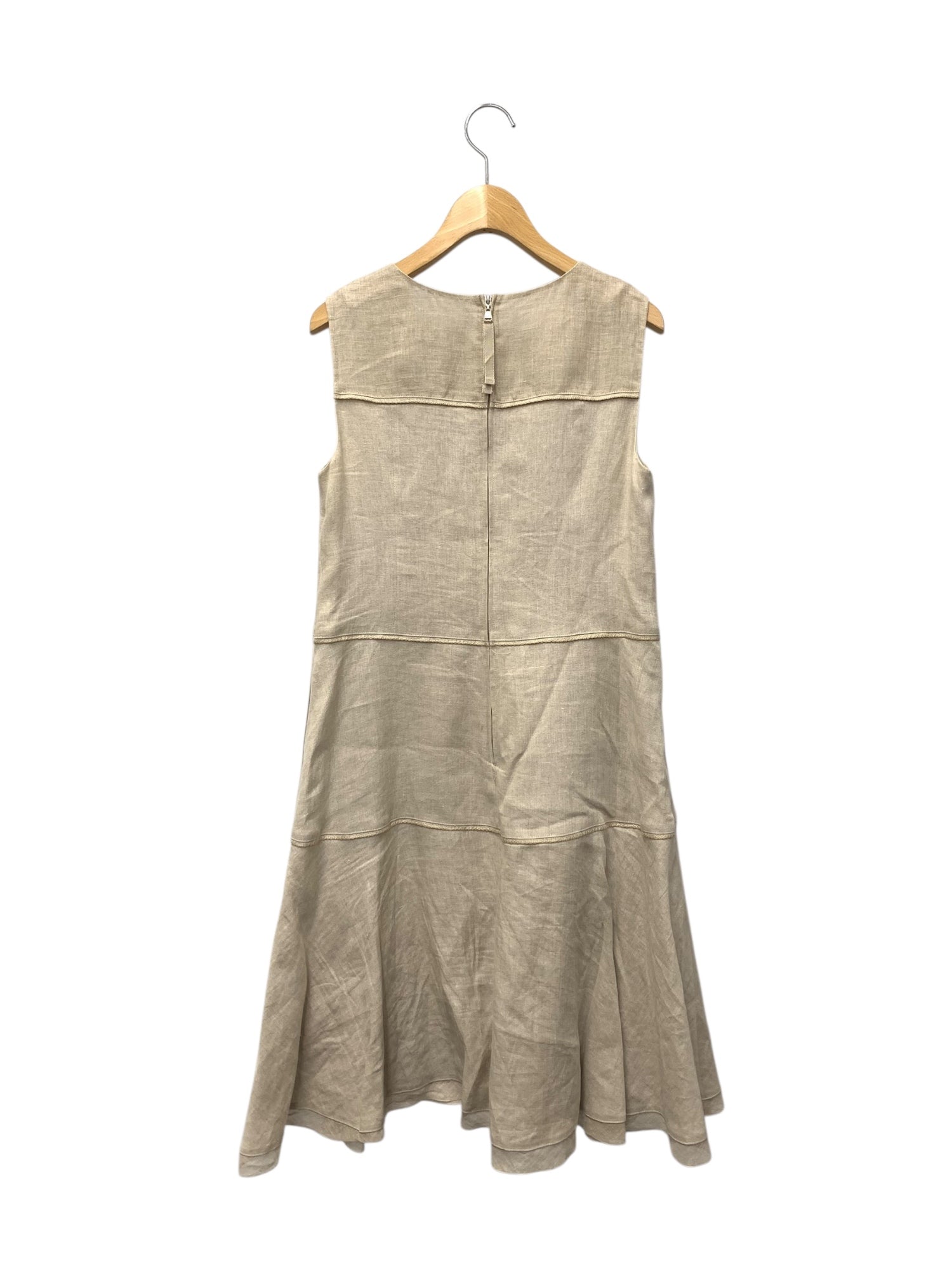 フォクシーブティック Dress Waltz 41958 ワンピース 40 ベージュ 麻