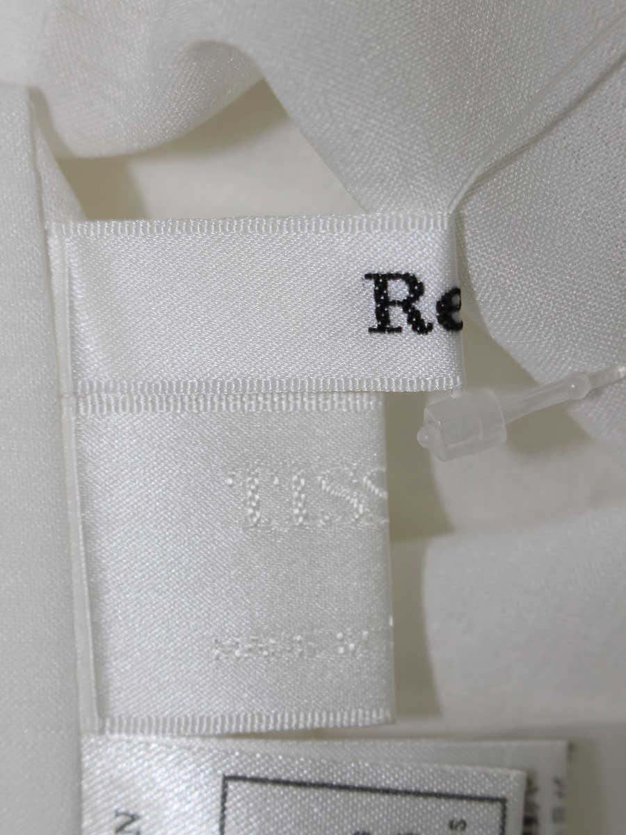 ルネ 6326850 ワンピース 36 ホワイト TISSUE バックジップ ラウンドネック IT4DNOTQKL7I 【SALE】