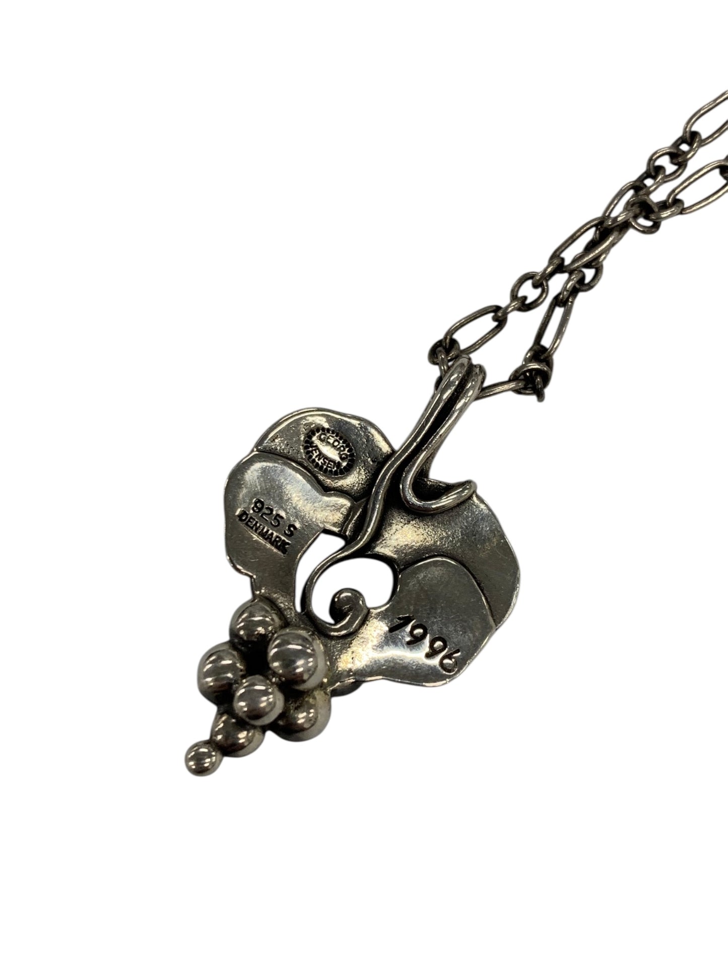 ジョージジェンセン ネックレス シルバー 葡萄モチーフ シルバー925 ガーネット IT7TZYK7C124