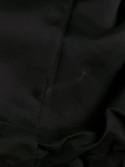 ハロッズ 17500251 ジャケット 1 ブラック ノーカラー ベロア フリル IT3RHBWI07BY