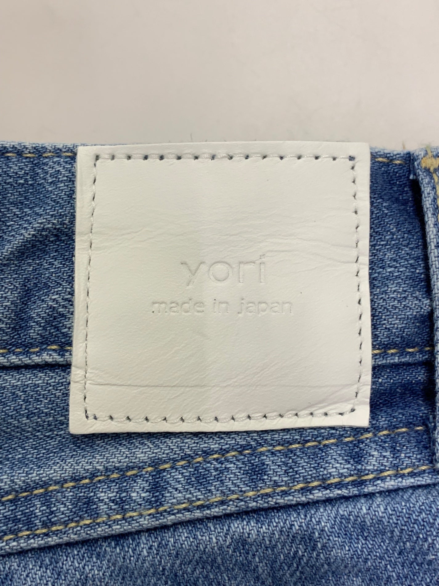ヨリ Janeワイドデニム YR22-24185AW パンツ 34 ブルー ITOI2A9GFEDS
