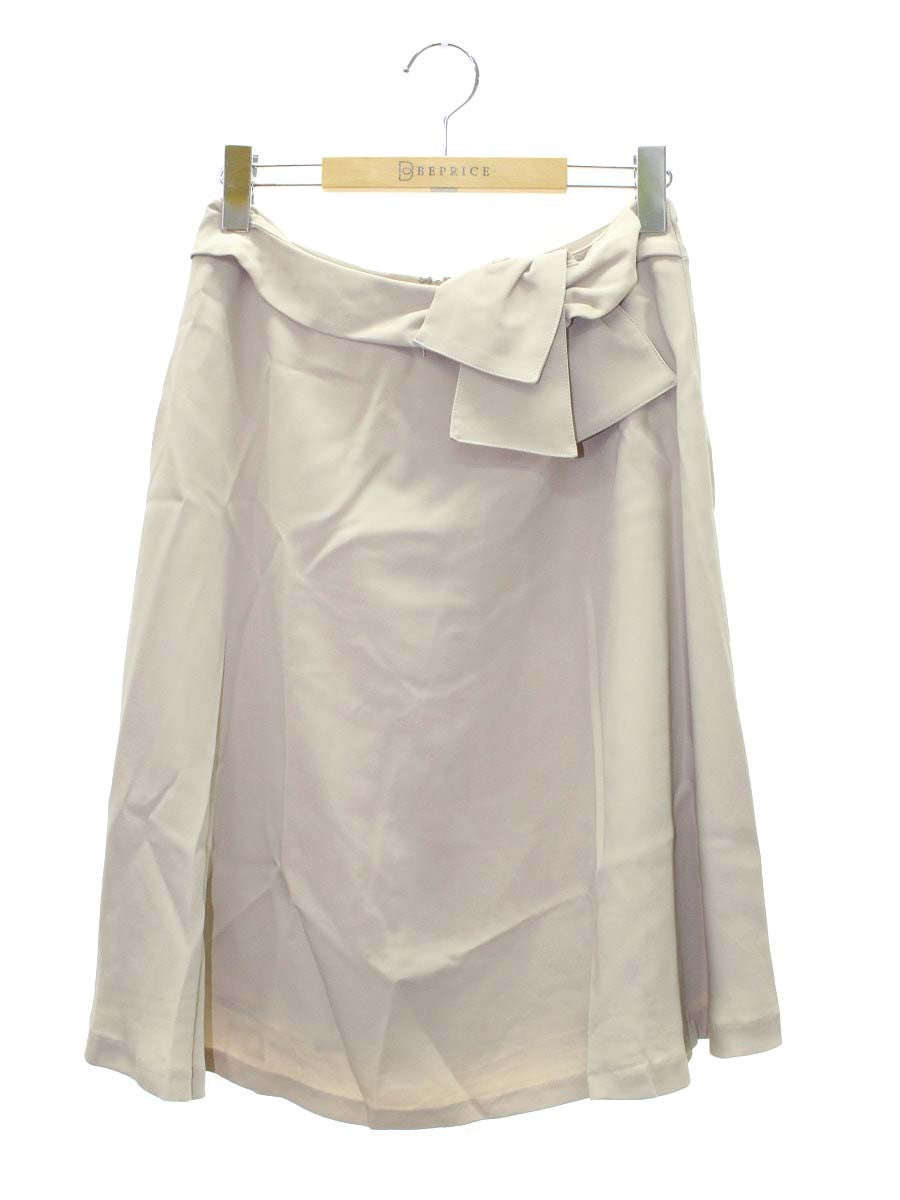 ギャラリービスコンティ 1165469 スカート 3 ベージュ リボン フレアー ITAEQZF520I8 【SALE】