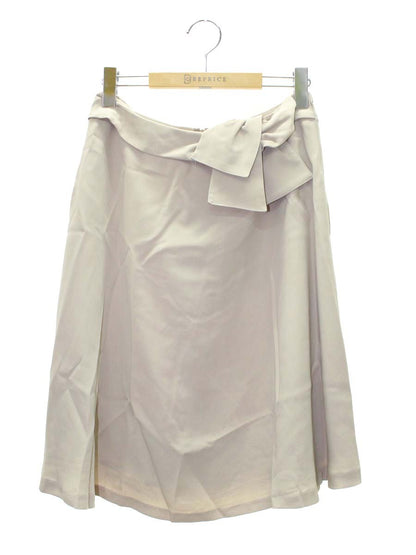 ギャラリービスコンティ 1165469 スカート 3 ベージュ リボン フレアー ITAEQZF520I8 【SALE】