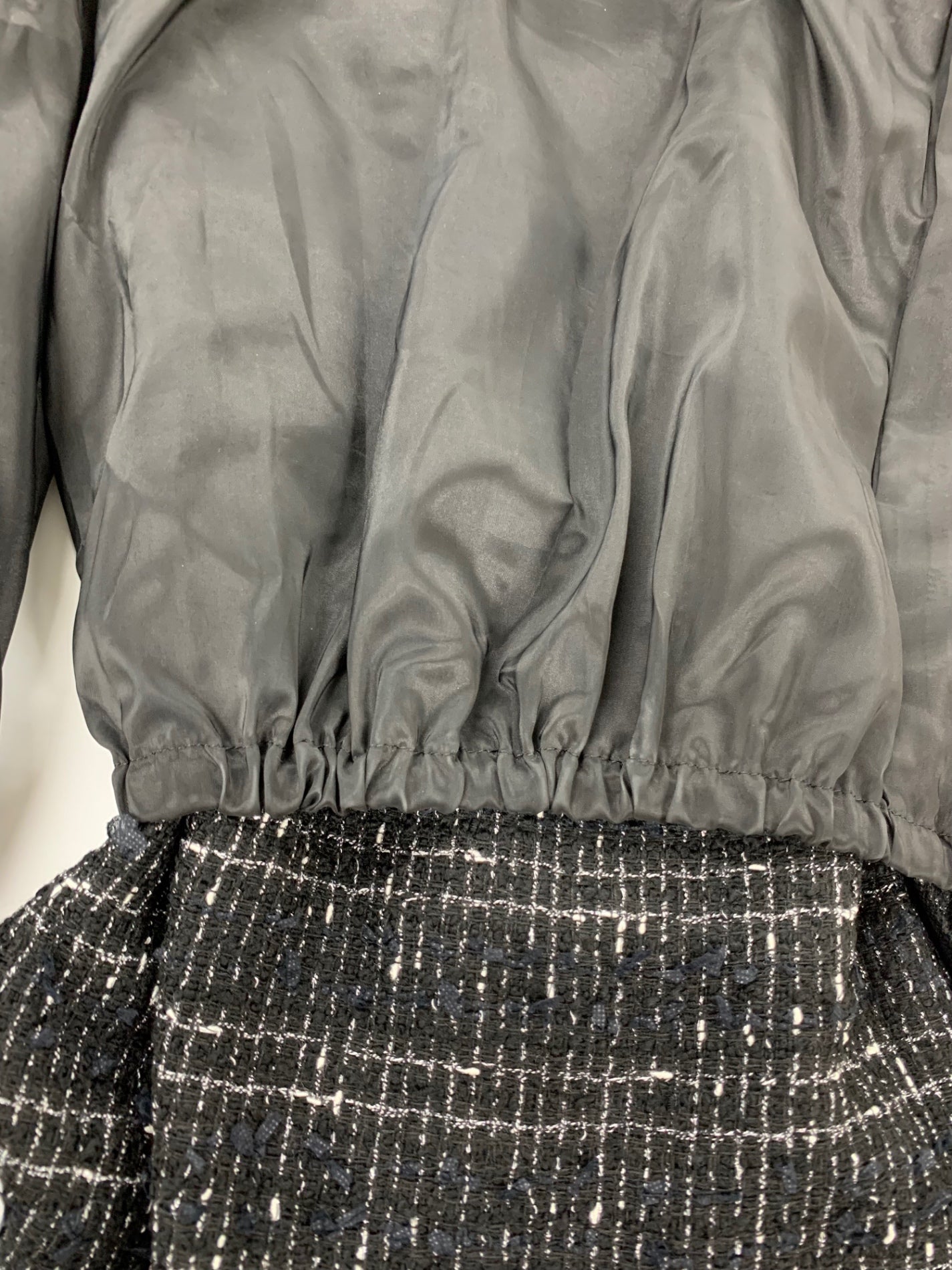 エムズグレイシー 316701 ワイドパンツ 40 ブラック ツイード パール IT9YREBV4GYK