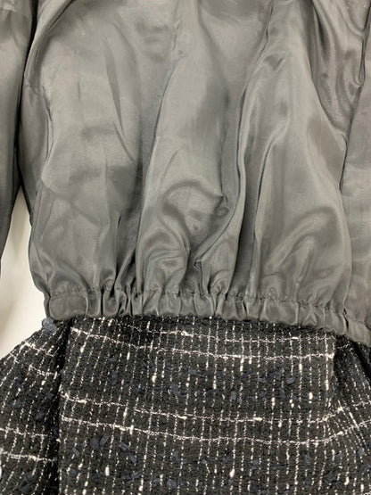 エムズグレイシー 316701 ワイドパンツ 40 ブラック ツイード パール IT9YREBV4GYK