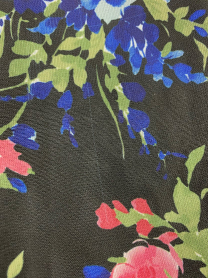 エムズグレイシー 511121 ワンピース 38 ブラック シースルー フラワー ITQC7G9I8FM4 【SALE】