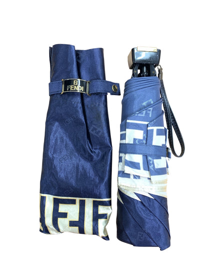 フェンディ 折りたたみ傘 ネイビー ズッカ柄 ITL0IRFGC0EX