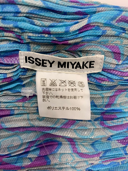 イッセイミヤケ IM12FJ977 プルオーバー 2 ブルー ボトルネック シアー ラメ ITDGN2EH5AZW 【SALE】