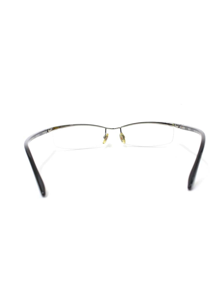 スタルクアイズ PL0001 0021 メガネ シルバー/ブラック コンビフレーム ハーフリム スクエア ITV9AW9W4JDE