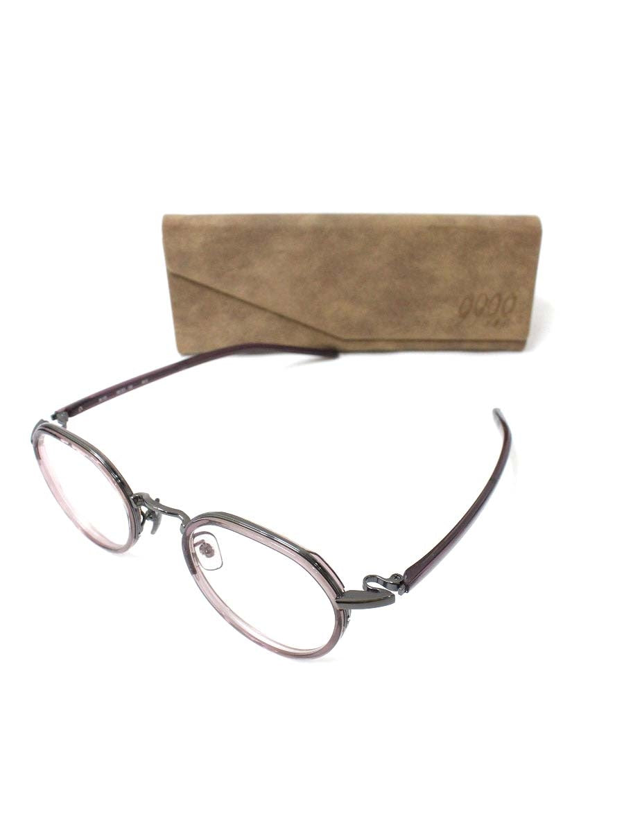 フォーナインズ Ｍ170 メガネ ブラウンパープル 眼鏡 メタルフレーム  フルリム ボストン ITYUXWI6JOJS