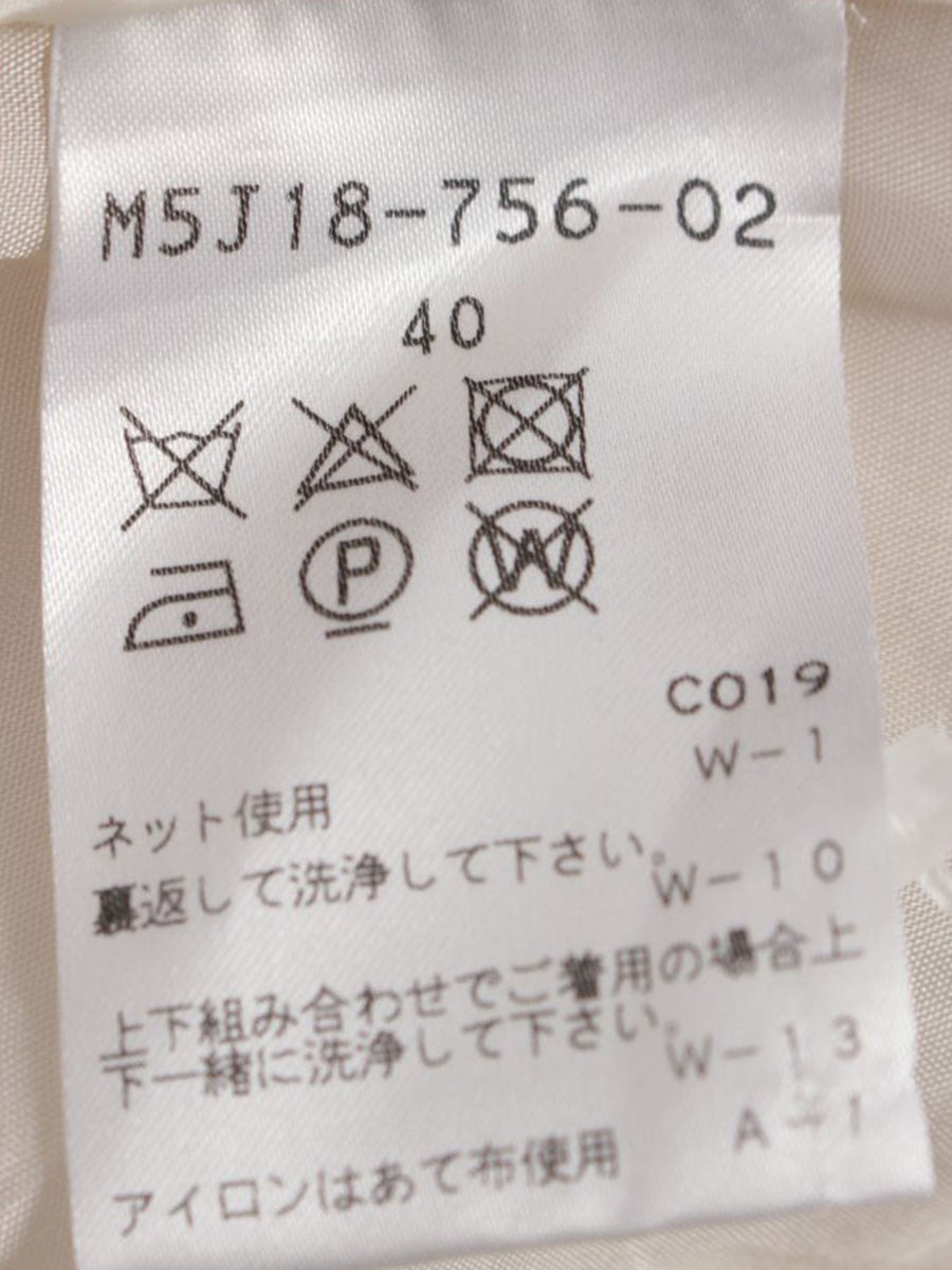 エポカ ノースリーブタックベルト風ワンピース M5J18-756-02 40 アイボリー ITNMF0EG9M3G