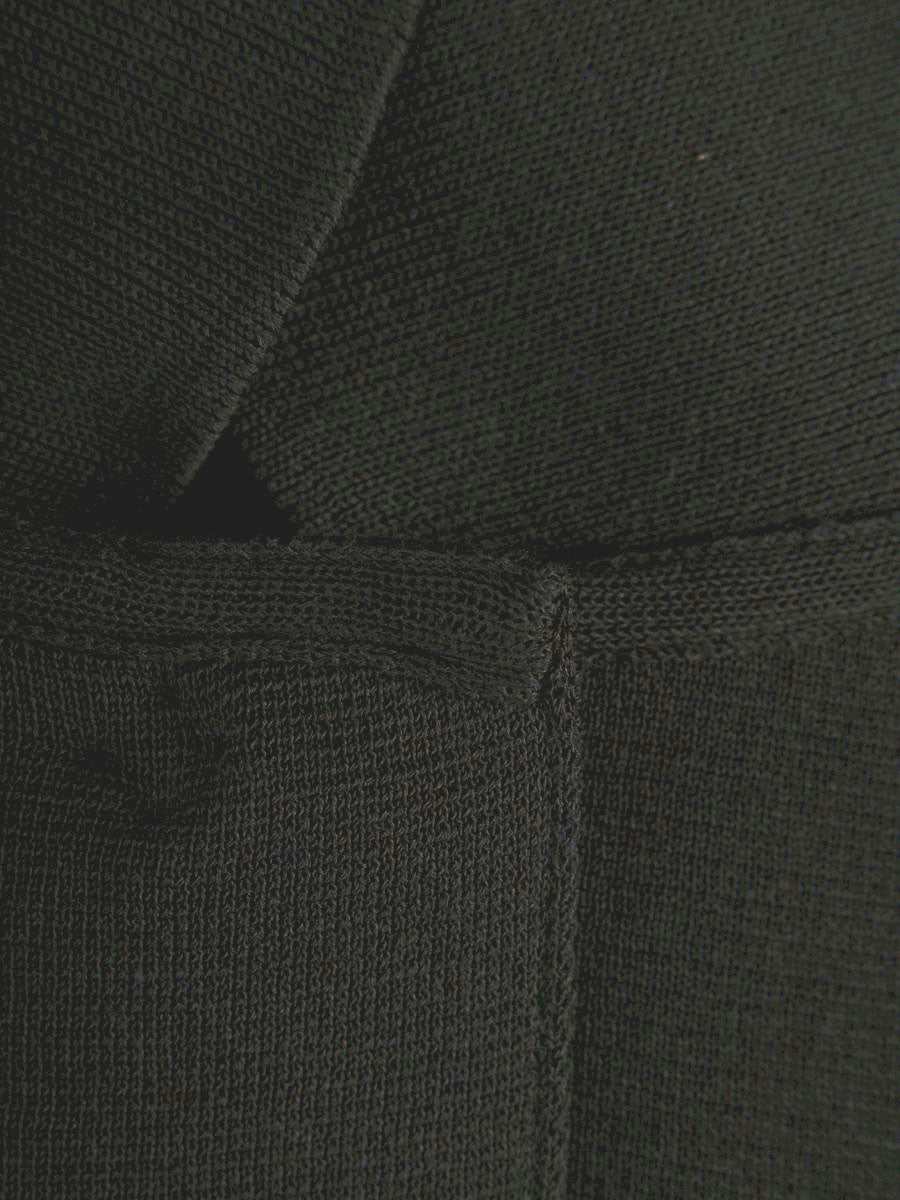 エムズグレイシー 318323 ニットジャケット 40 ブラック バラモチーフボタン ステンカラー ITC8TTDHJWUO