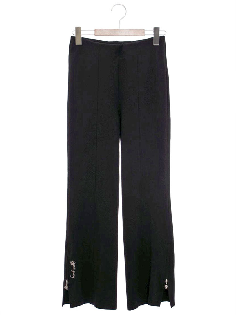 エムズグレイシー 216108 パンツ 36 ブラック サイドジップ IT3V08AN5D3Q