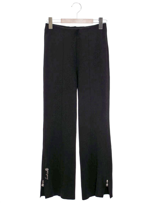 エムズグレイシー 216108 パンツ 36 ブラック サイドジップ IT3V08AN5D3Q