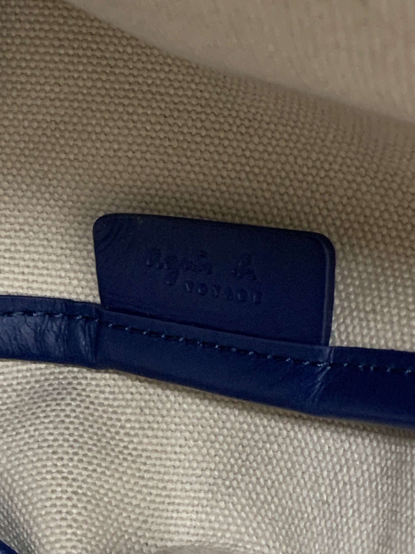 アニエスベー トートバッグ ブルー PVC ロゴ ITS8Y39FQ5OX