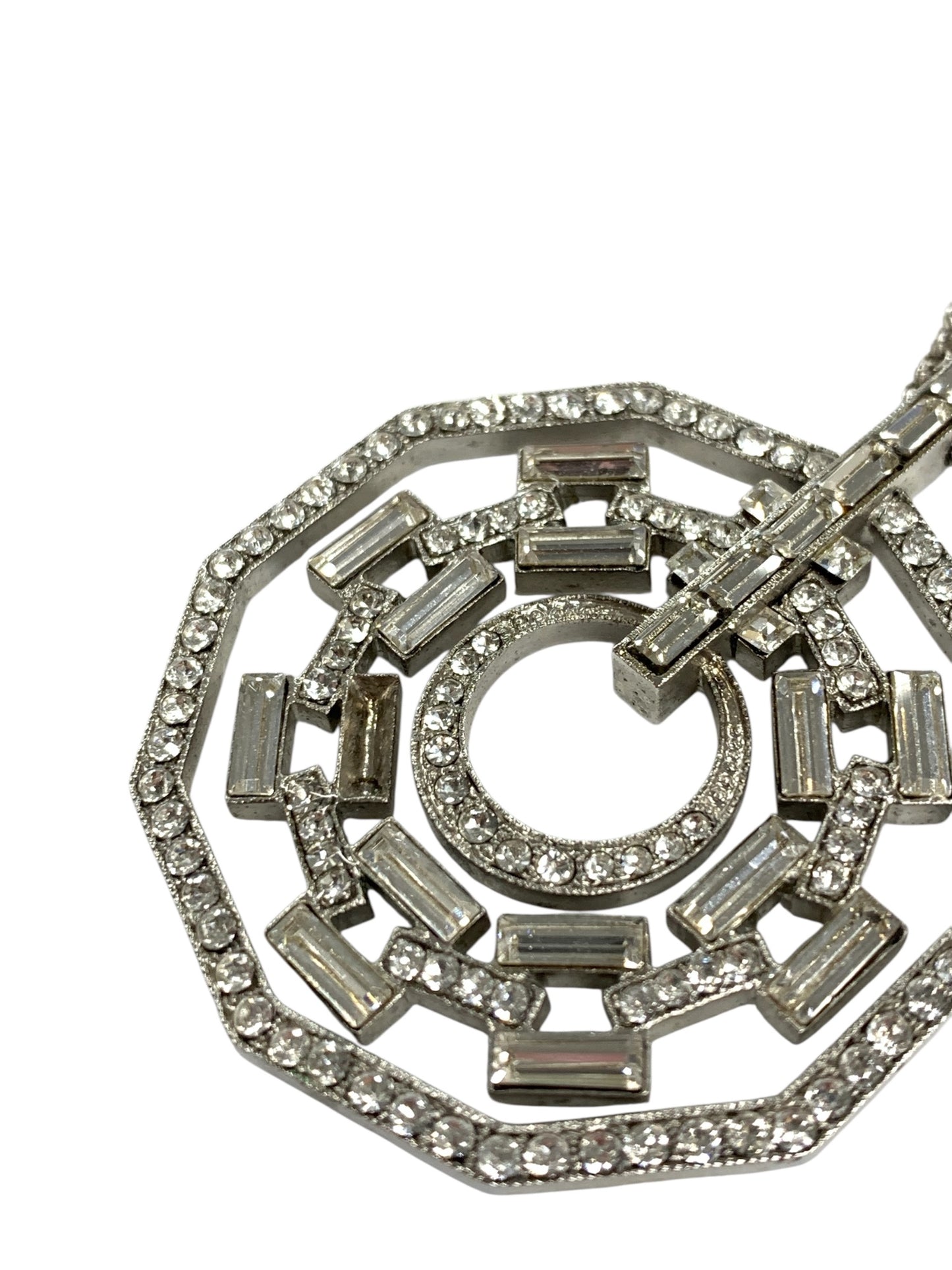 フォクシーブティック ネックレス シルバー ラインストーン ITSBZ7N5EQGS