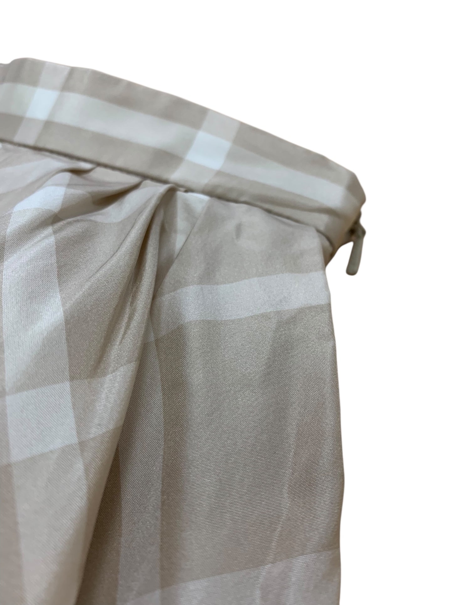 フォクシーブティック Diana ダイアナ 45197 スカート 40 ベージュ チェック柄 ITC2ZRNK6YUI