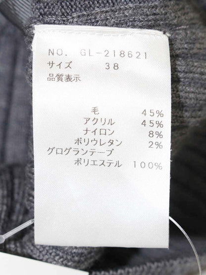 エムズグレイシー 218621 ニット セーター 38 グレー ウール混 ITQXWLXI8RA0