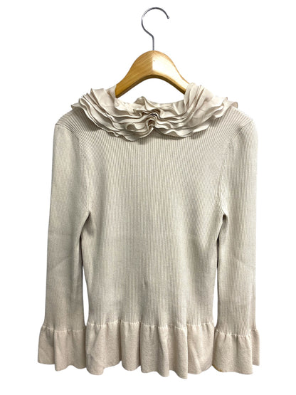 コトゥー VT202-234-40 リブニット 38 ベージュ フリル IT6RIIJ03R4W 【SALE】