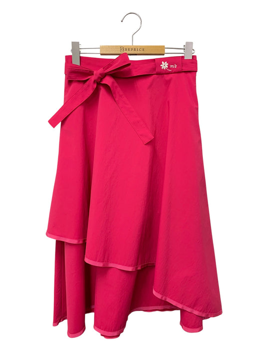 エムズグレイシー 117330 スカート 38 ピンク フラワー刺繍 ITLV61Z3Y5UK