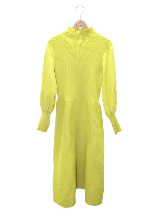 エムズグレイシー 318538 ワンピース 38 イエロー アモッサ素材 ITKNVQQY8QPK