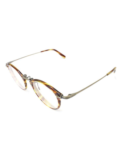 増永眼鏡 GMS-805 メガネ ブラウン/アンティークゴールド コンビフレーム チタン IT5IITFD9009