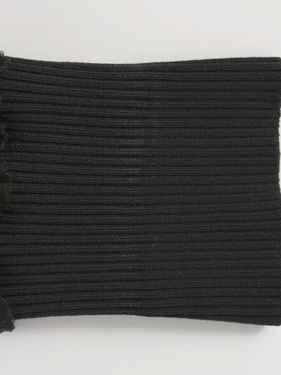 スーパービューティー ワンピース 38 ブラック ニット 袖レース リボン ITRLHB7FPU74