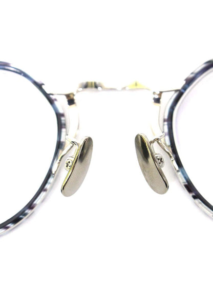 ミスタージェントルマン EDWARD COL.P メガネ シルバー/ブルー メタルフレーム フルリム クラウンパント ITV4JIH2YMBO 【SALE】