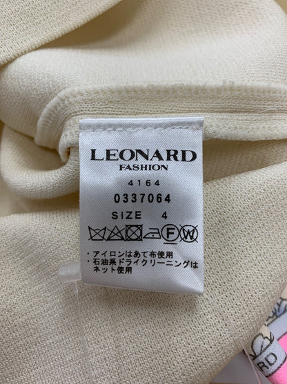 レオナールファッション 0337064 ニット セーター 4 アイボリー 刺繍 フラワーモチーフ ITB97PFI2SRK