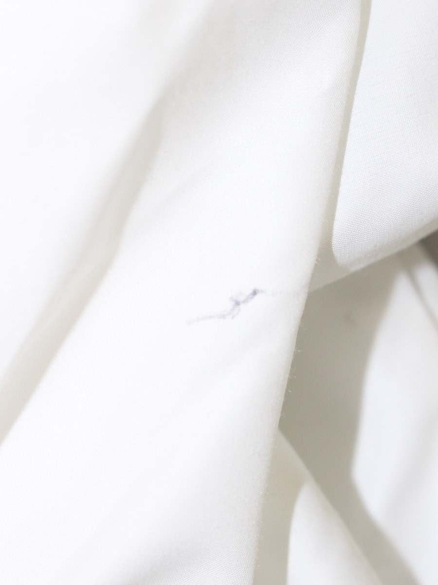 エムズグレイシー 315505 ニットトップス 40 ホワイト/ブラック 袖リボン 切り替え IT5I9VJZMK8U