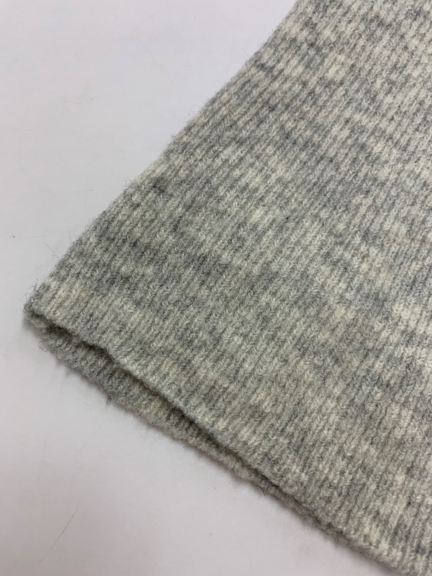 エムズグレイシー Off Shoulder Knit 818596 ニット セーター 38 グレー ウール混 袖パール付 ITN85AE6ORFS