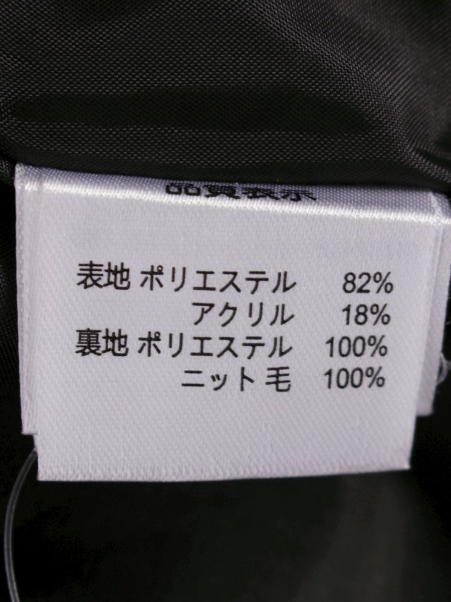 スーパービューティー ワンピース 42 レッド チェック柄 ビジュー リボン 袖ニット IT40FXXAAKU4 【SALE】