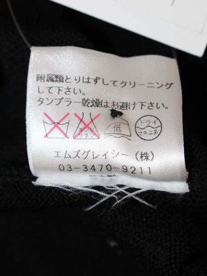 エムズグレイシー 728588 カーディガン 40 ブラック ウール混 IT35S1G2KLJC