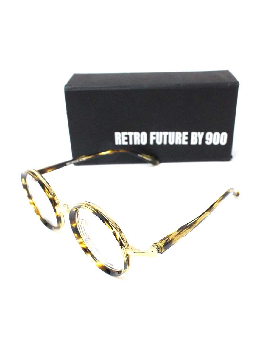 ファクトリー900 RF051 メガネ ブラウン コンビフレーム フルリム ラウンド（丸メガネ） ITSKDFDBK6TE