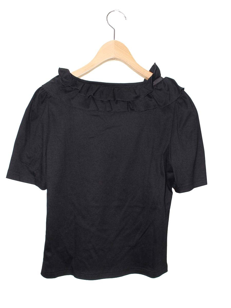 エムズグレイシー 415304 カットソー 40 ブラック フリル ITM5O7VFKX7S