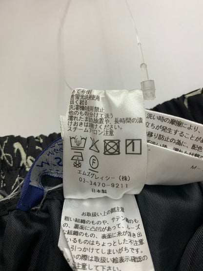 エムズグレイシー 516309 パンツ 36 ブラック ワイド フラワーモチーフ ITSMQTB4UPJ4